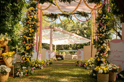 Gate / Entrance — Haldi decor — Taj Exotica